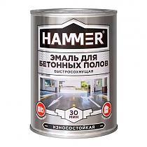 Эмаль акриловая для бетонных полов Hammer серая 2,7кг